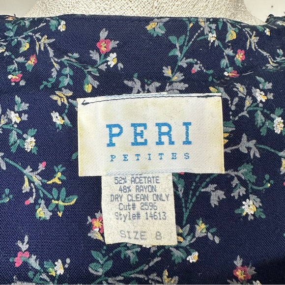 Vintage Petite Floral Peplum Top - Picture 11 of 11